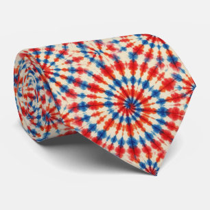 Corbata Patrónico Patrón de Tie-Dye Psicodélico