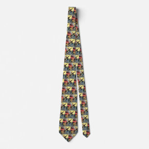 Corbata Patrulla de Seguridad Vintage Ayudando a Niña