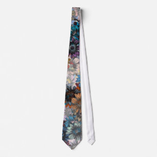 Corbata Patten floral azul
