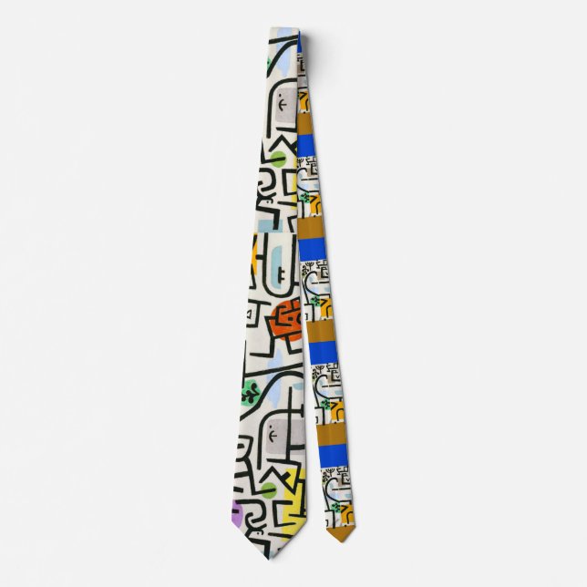 Corbata Paul Klee resume puerto rico expresionista (Anverso)