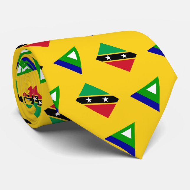 Corbata Paul McGehee "Nevis Flag" Tie (Enrollado)