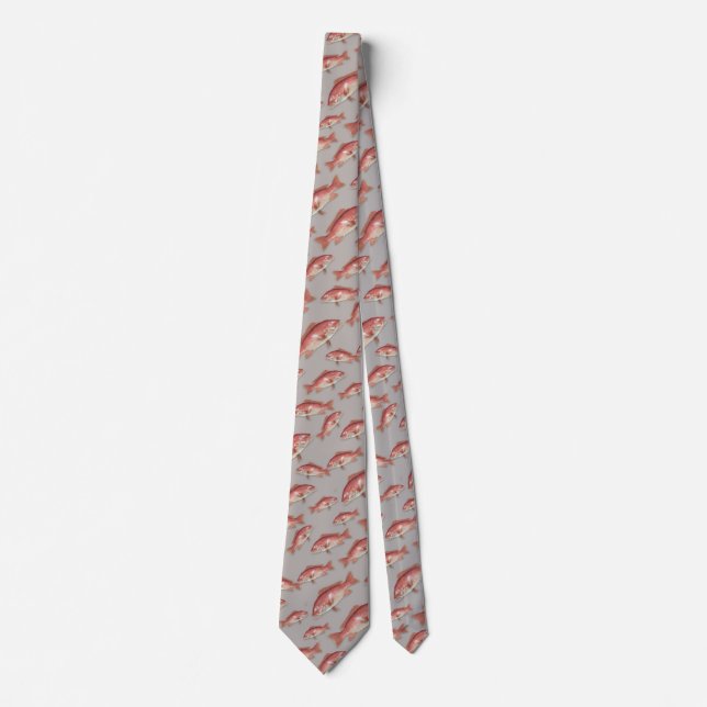 Corbata Pautrón de pez de agua salada pargo rojo (Anverso)