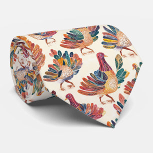 Corbata Pavo al Acuarela Caprichoso – Acción de Gracias de