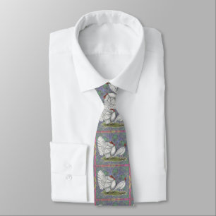 Corbata Pavo:  White Holland Pastel