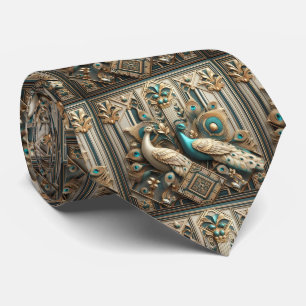 Corbata Pavos al estilo Art Deco Retro