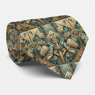 Corbata Pavos al estilo Art Deco Retro