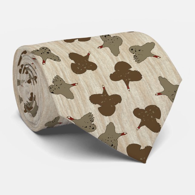 Corbata Pavos voladores (Enrollado)