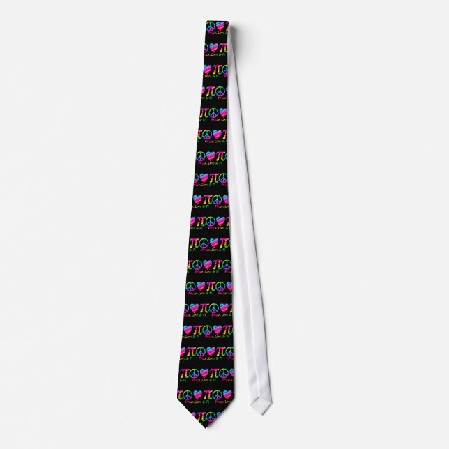 Corbata Paz, amor, Pi Arcoiris (Anverso)