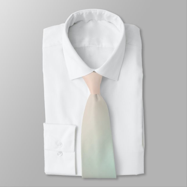 Corbata Peach Aqua Tie Dye Ombre (Atado)