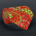 Corbata Peach Coral Lime Paisley Boda Tie<br><div class="desc">Fiesta de la Boda de los Indios Mehndi Verde de Coral Rojo para los chicos. Padre de la Novia,  Padre de Groom,  Groomsman,  Mejor Hombre y Groom.</div>