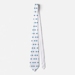 Corbata peces azules