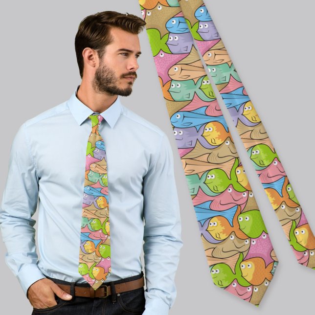 Corbata Peces de dibujos animados (Subido por el creador)