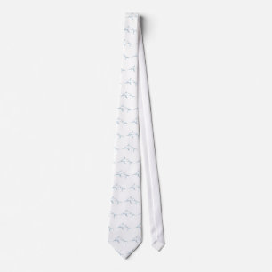 Corbata Peces espadas sonrientes