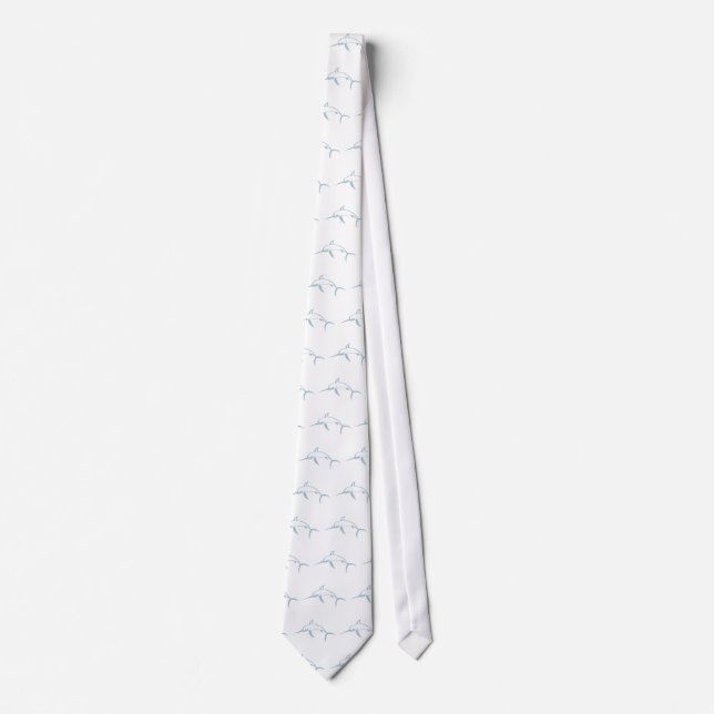 Corbata Peces espadas sonrientes (Anverso)