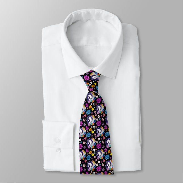 Corbata Pegasus Black Floral (Atado)