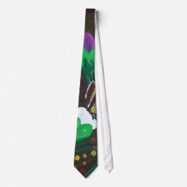 Corbata Pegatina - Obra de arte hecha a mano - Flor de mar
