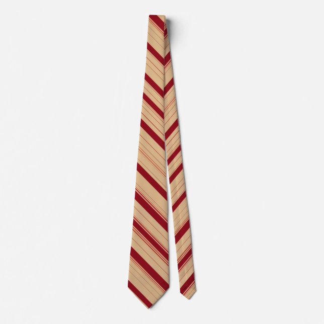 Corbata Pekín con acentos de Crimson (Anverso)