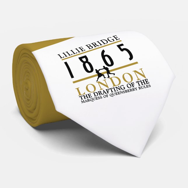 Corbata Pelea de boxeo, reglas de Queensberry (Enrollado)