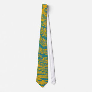 Corbata Pelo de animal cebra 3