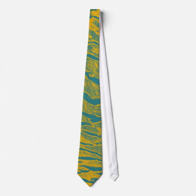Corbata Pelo de animal cebra 3 (Anverso)