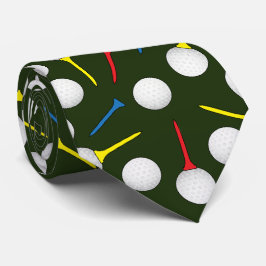 Corbata Pelotas de Golf y Patrones de Tees Golfista