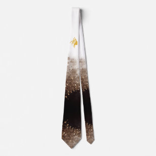 Corbata Peluquería de oro y negro