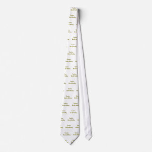 Corbata pensamiento rubio de la precaución