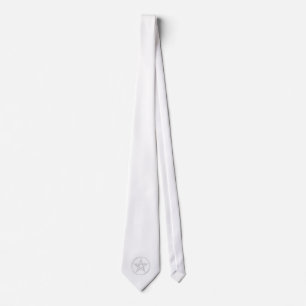 Corbata pentáculo de plata