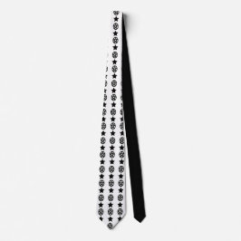 Corbata Pentáculos y estrellas paganos
