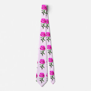 Corbata Peonía rosa oscuro