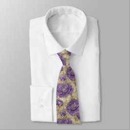 Corbata Peonías del Padrino de Boda de Moda