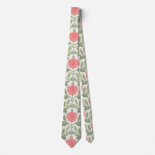 Corbata Peonías delicadas