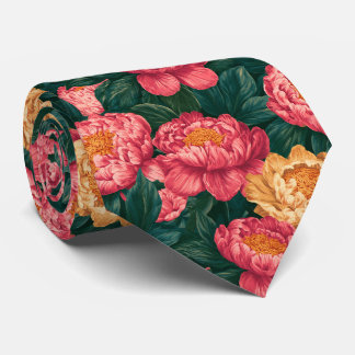 Corbata Peonías Floral Padre Novio Flor Silvestre Boda