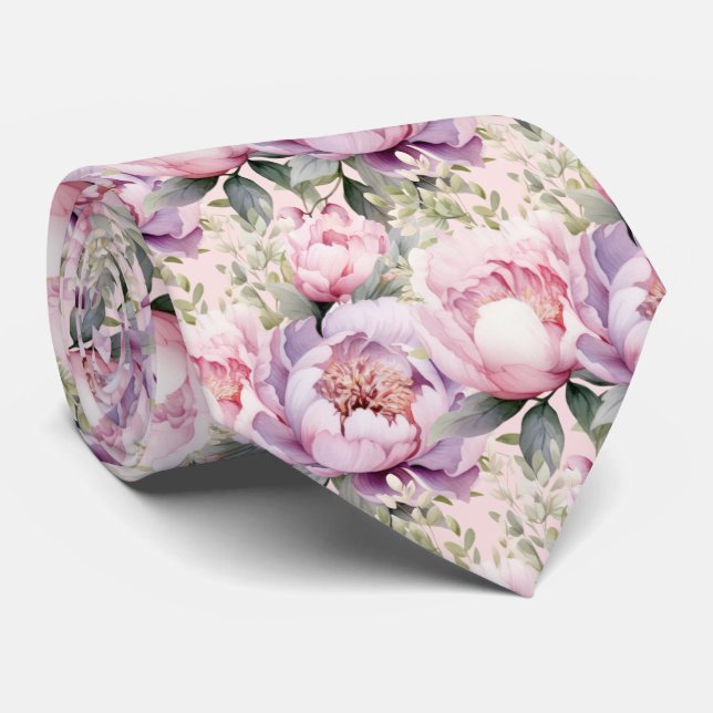 Corbata Peonies Floral Peony Flowers (Enrollado)
