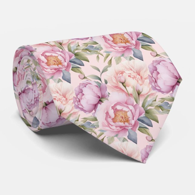 Corbata Peonies Floral Peony Flowers (Enrollado)