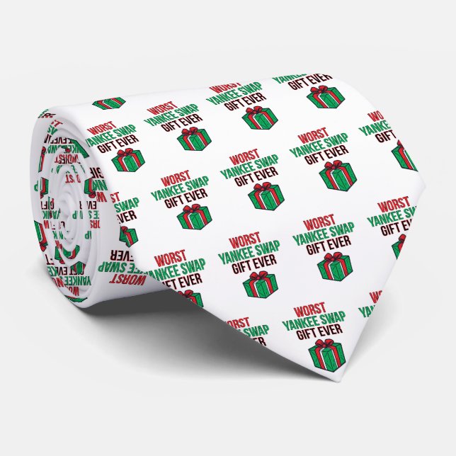 Corbata Peor regalo de Yankee Swap jamás (Enrollado)