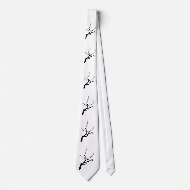 Corbata Pequeña ciruela de flores (Anverso)