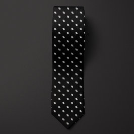 Corbata Pequeñas pelotas de fútbol en negro