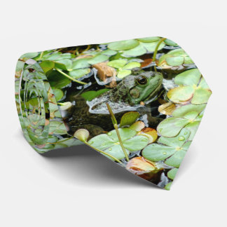 Corbata Pequeño lazo de la rana verde