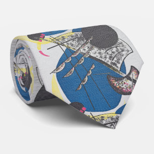 Corbata Pequeños mundos de Kandinsky: composición azul
