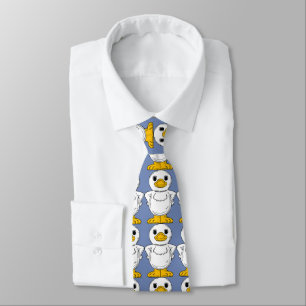 Corbata Pequeños pollos blancos en movimiento Thunder_Cove
