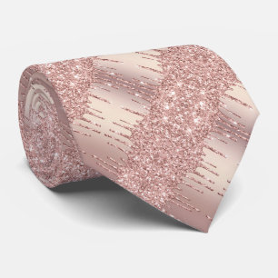 Corbata Perforaciones del Purpurina Rubor Rosa de los dedo