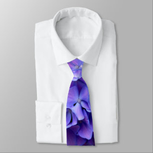 Corbata Periwinkle hidrangeas flores moradas flores azules