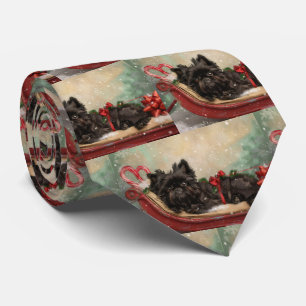 Corbata Perro Affenpinscher Navideño Festivo