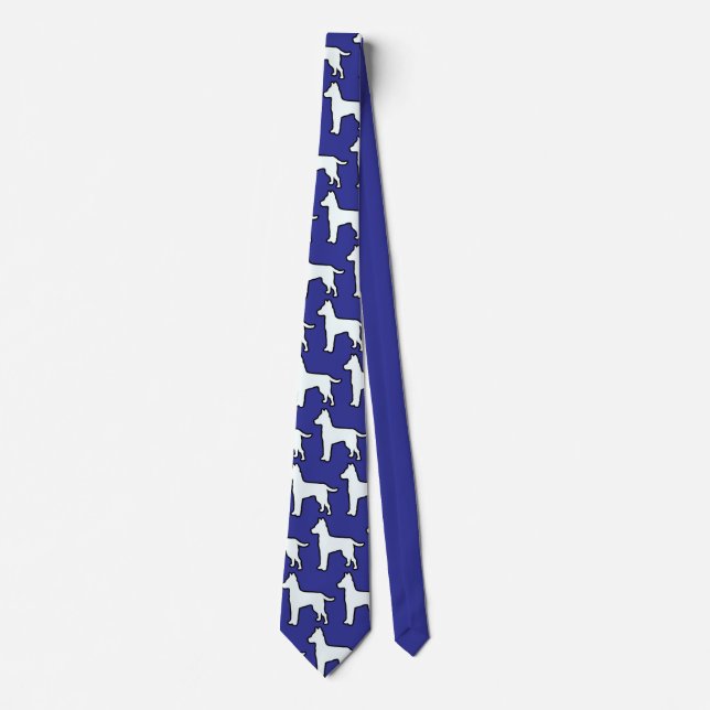 Corbata Perro Blanco  (Anverso)