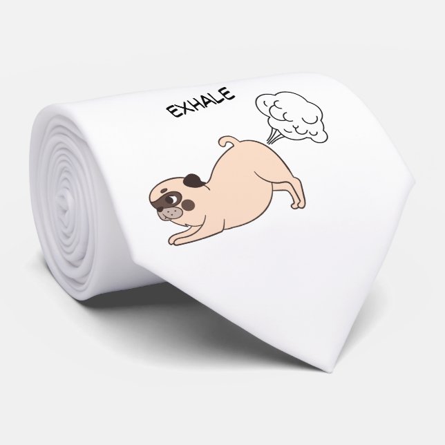 Corbata Perro de inhalación divertida (Enrollado)