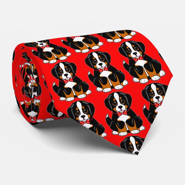Corbata Perro de montaña de Berna en Bow Tie (Enrollado)