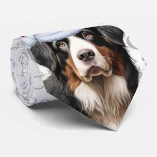 Corbata Perro de montaña femenino Navidades de la mascota