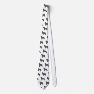 CORBATA PERRO GRIS DE TERRANOVA