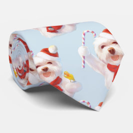 Corbata Perro navidad con candy cane